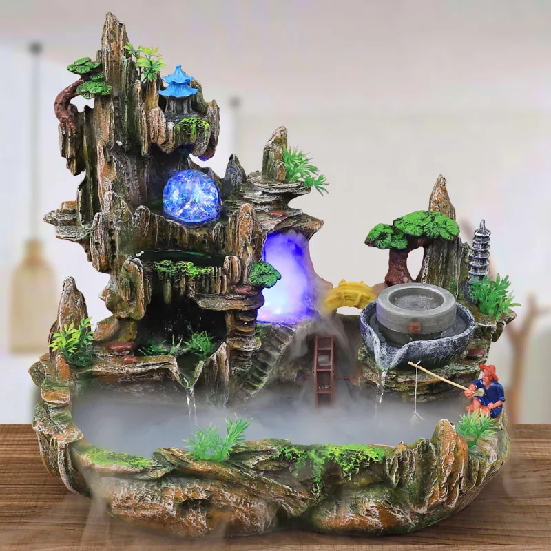 Bonsai Garden Fountain - عرض الجبل نافورة الجنينة تداول المياه
