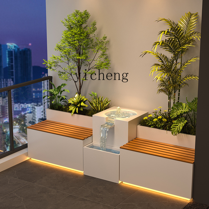 حوض زهور للشرفة والحديقة مع مق - مراجعة Bonsai Garden Fountain وسعره