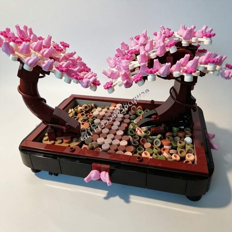 673 قطعة من مكعبات بناء شجرة ا - مراجعة Bonsai Garden Lego وسعره