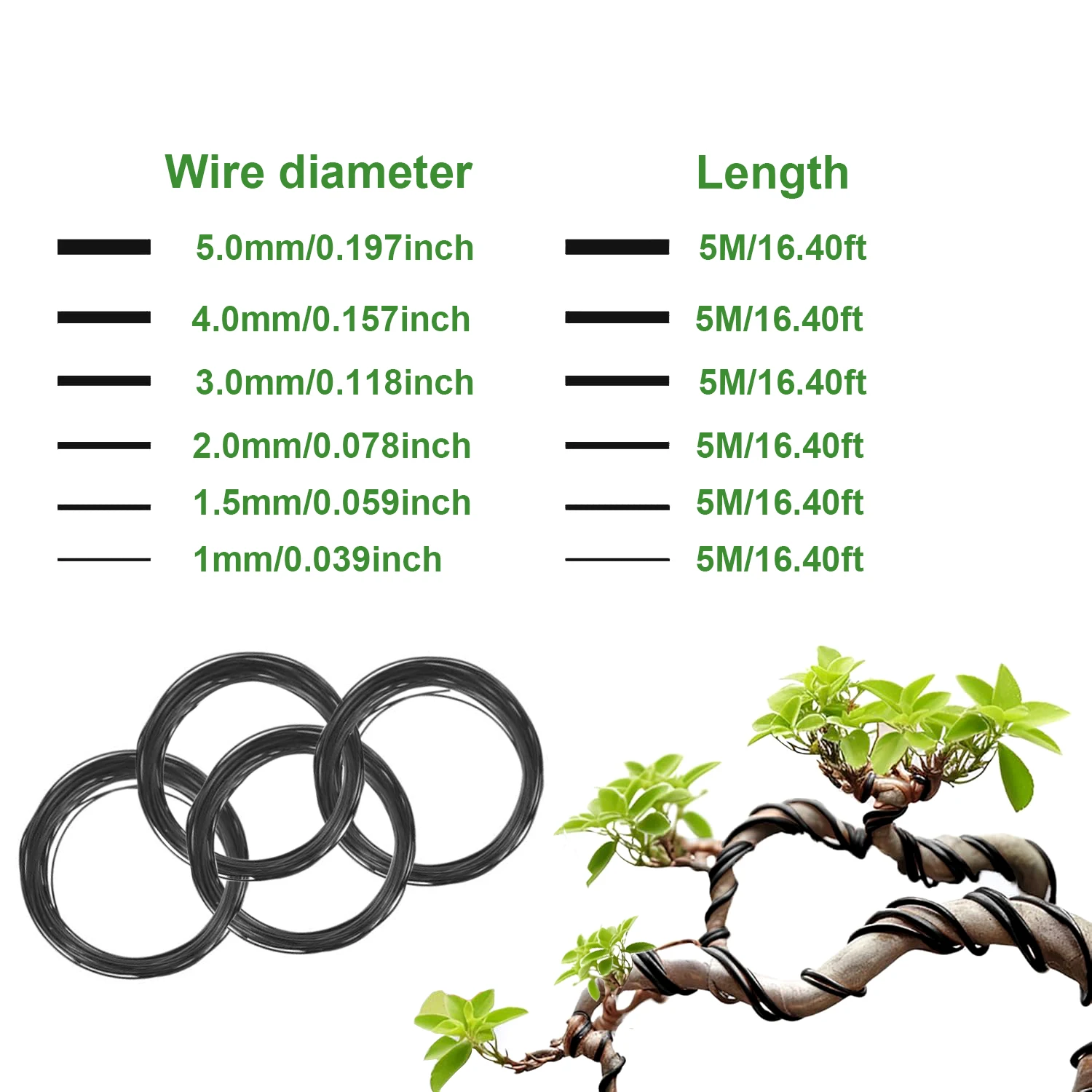 سلك تدريب للبونساي من الألومني - مراجعة Bonsai Garden Accessories وسعره