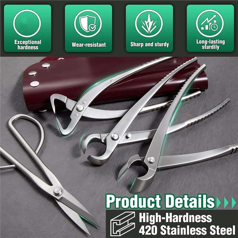 مجموعة أدوات بونساي شديدة التح - مراجعة Bonsai Tool Set وسعره