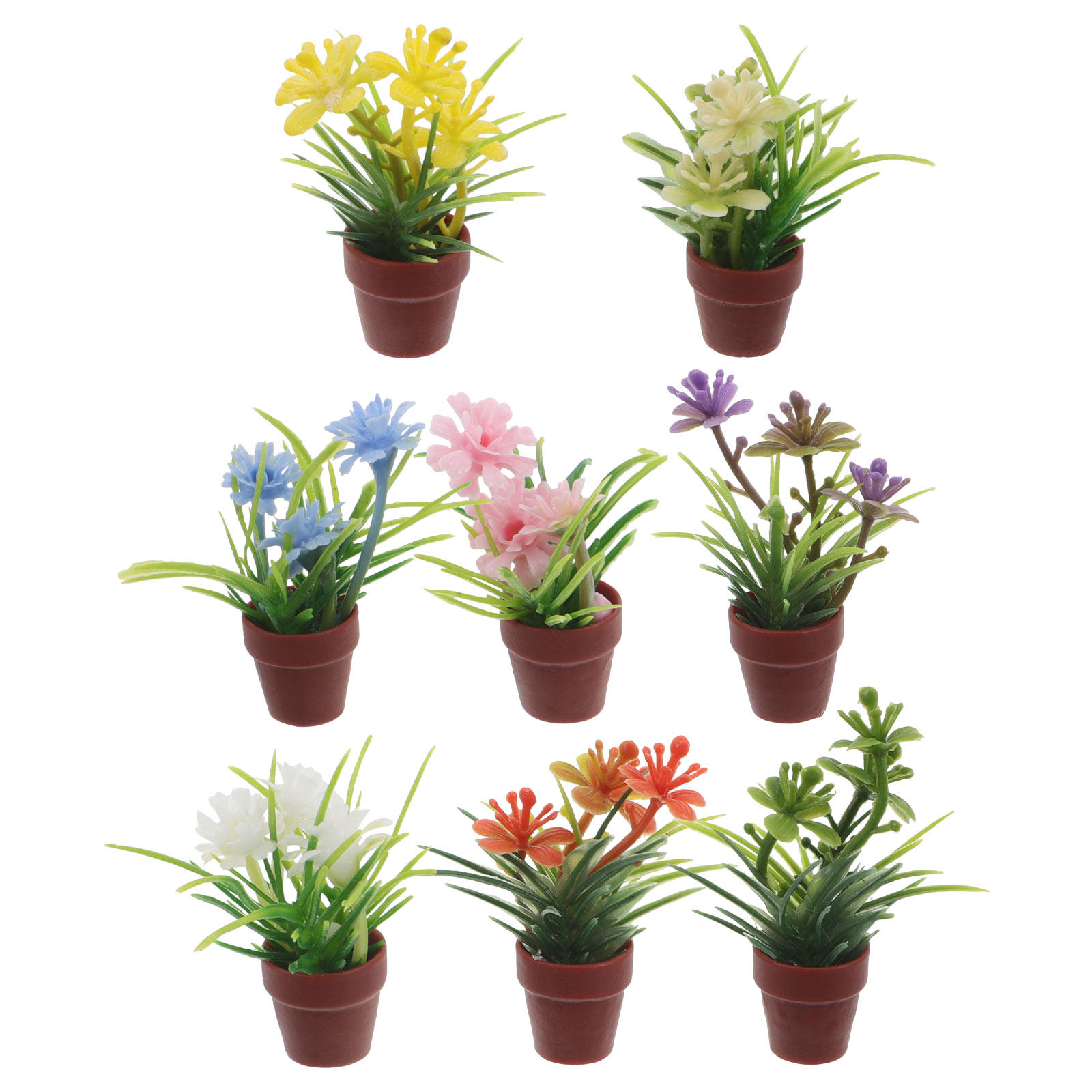 8 قطع من النباتات الصناعية الم - مراجعة Bonsai Garden Accessories وسعره
